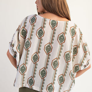 Olive Detail top