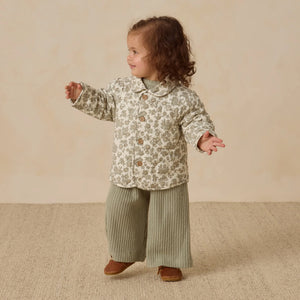 QM green floral jacket