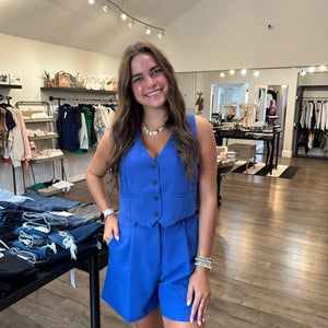 Royal blue short