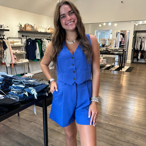 Royal blue short