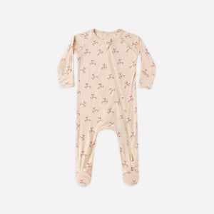 Reindeer Bamboo Zip Footie