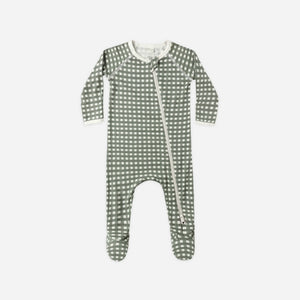 Bamboo Zip Footie || Forest Check
