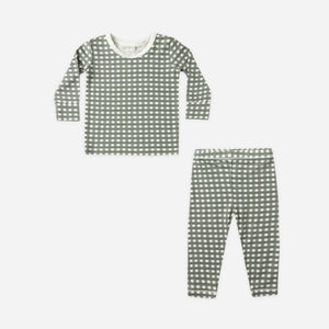 Bamboo Pajama Set || Forest Check