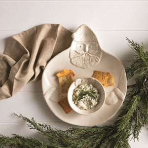 SANTA WREATH CHIP & DIP SET