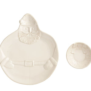 SANTA WREATH CHIP & DIP SET