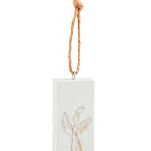 Hand-painted wooden plaque ornament