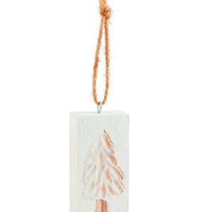 Hand-painted wooden plaque ornament