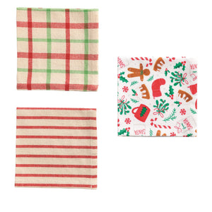 REINDEER BASKET TOWEL SET