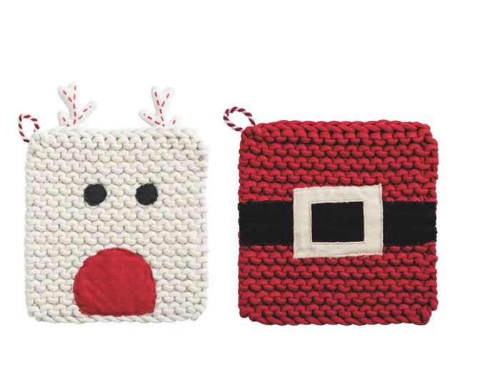 CHRISTMAS CROCHET POTHOLDERS