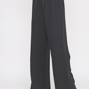Jacquard Knit High Waist Wide Leg Pants