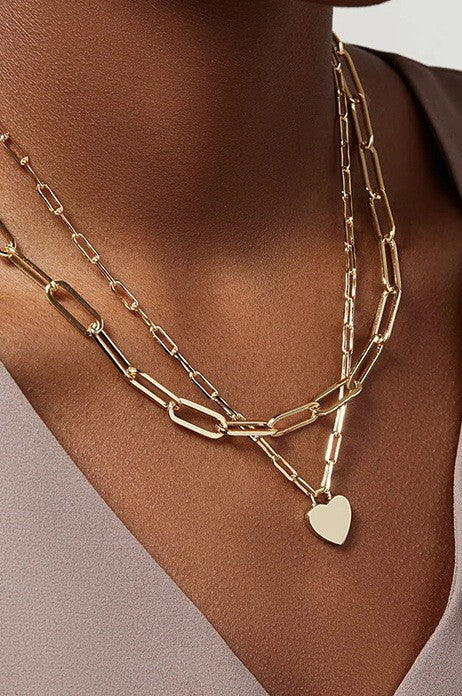 18k Stainless Steel Tarnish Free Layered Necklace