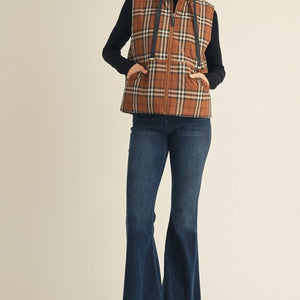 Brown Plaid vest