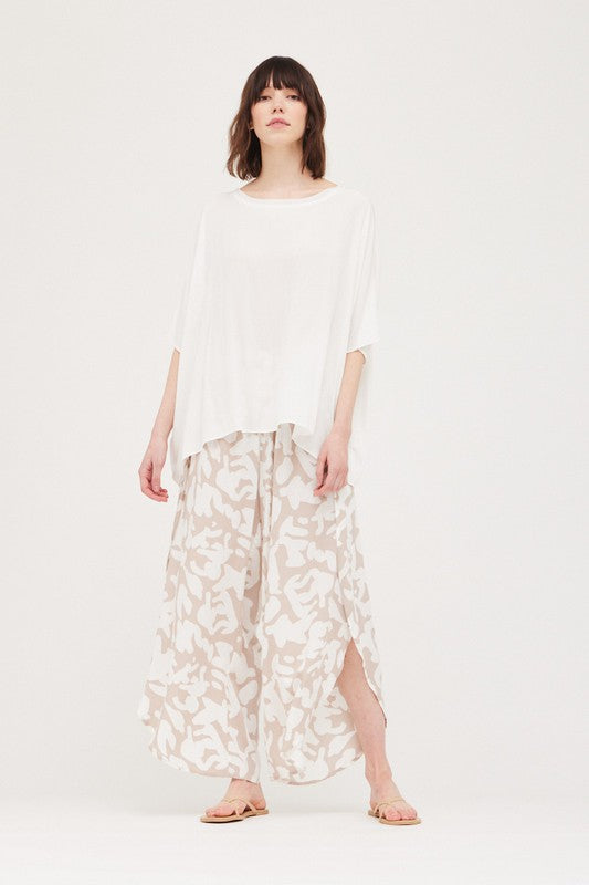 SIDE WRAP WIDE PANT