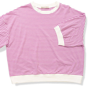 STRIPED CONTRAST TRIM BANDED BOTTOM TOP