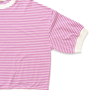 STRIPED CONTRAST TRIM BANDED BOTTOM TOP