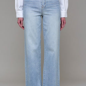 Light Wash Clean Classic Stretch Dad Jean