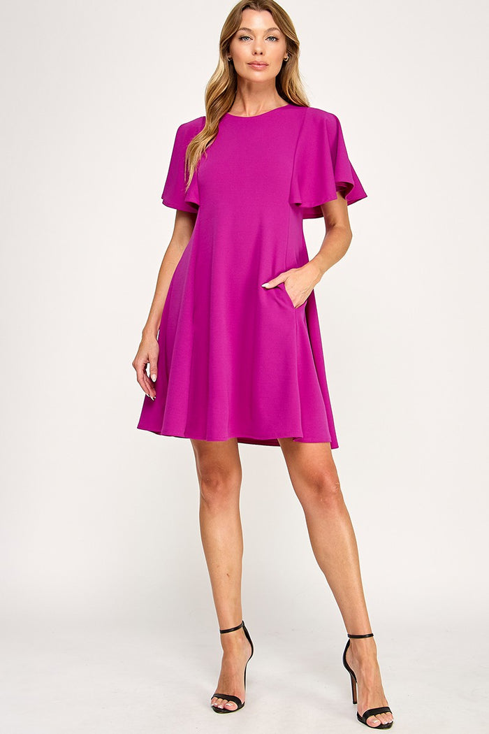 Magenta Swing Dress