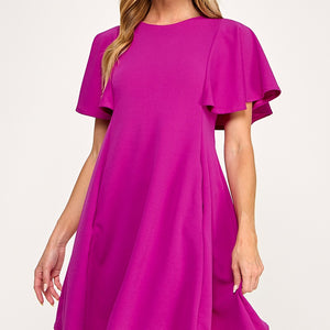 Magenta Swing Dress