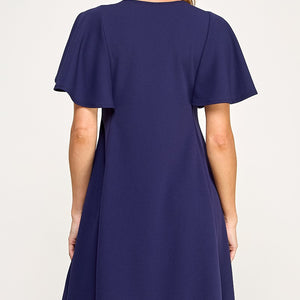 Navy Swing Dress