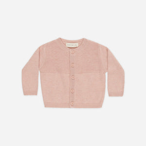 QM knit cardigan in rose