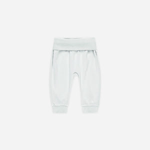 QM side snap bodysuit and jogger in fog