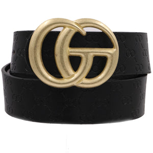 GG matte wide printed black belt, 3 colors