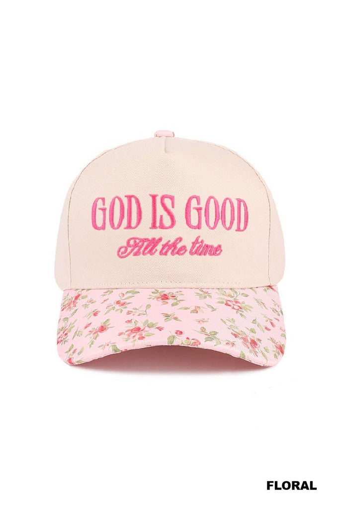 God Is Good All The Time Two-tone Canvas Cap