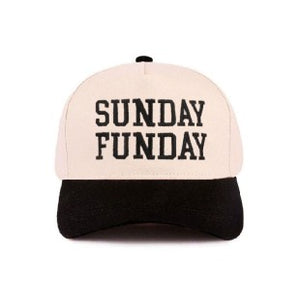 Sunday Funday Two Tone Canvas Cotton Cap