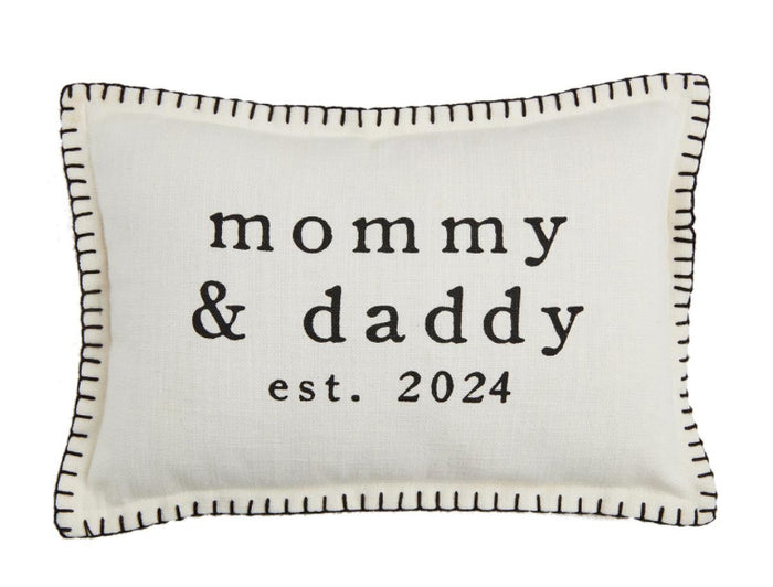 Mommy Daddy 2024 Pillow