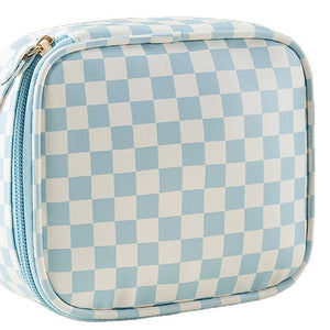 Mini Checker Check Zipper Pouch Wristlet