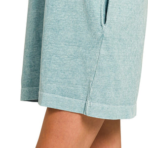 Teal Washed Premium Cotton T-shirts Dress
