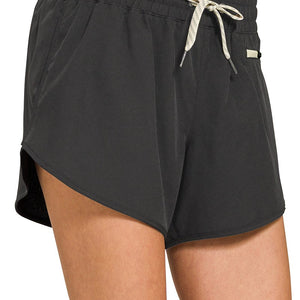Soft Woven Lined Shorts With Zip Coin Pocket, 3 Colors