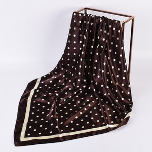 Large Polka Dot Print Bandana Scarf, 3 colors