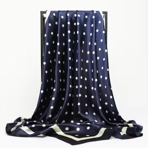 Large Polka Dot Print Bandana Scarf, 3 colors