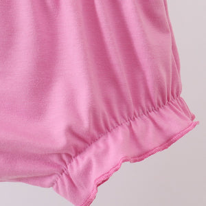 Blue Marine Smocked Ruffle Bloomer Set