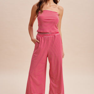 Red Tube Top & Pants Set