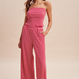 Red Tube Top & Pants Set