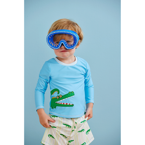 BOYS' GATOR RASH GUARD AND TRUNK SET