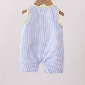 Blue Seersucker Pocket Jonjon