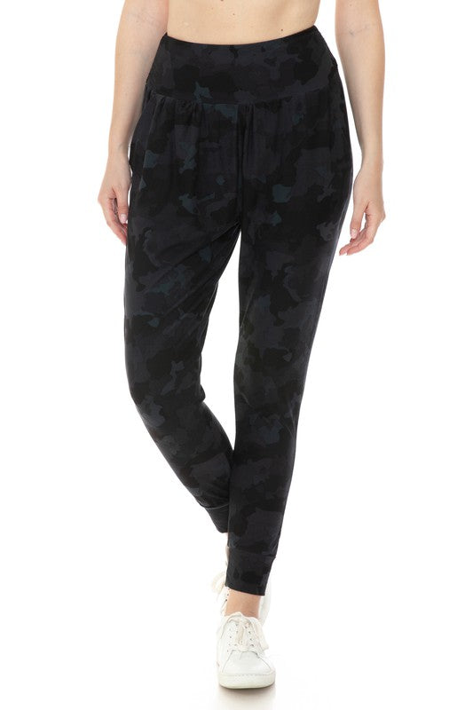 Black Camo Buttery Soft Relaxed Fit Joggers