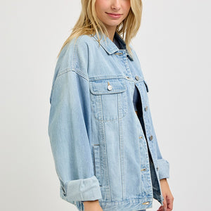 Light wash Oversized Jean Jacket