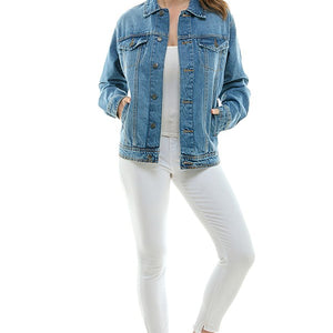 Medium blue Boyfriend Denim Jacket