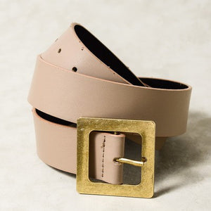 CLASSIC OVERSIZED SQUARE BUCKLE BELTS, 3 COLORS