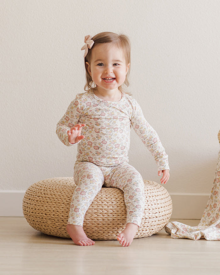 QM floral bloom bamboo pj set