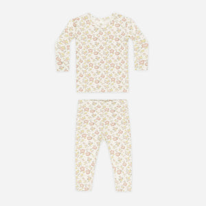 QM floral bloom bamboo pj set