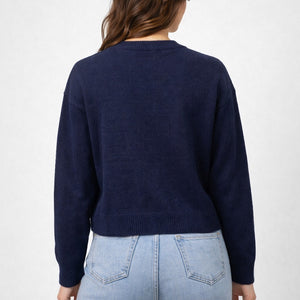 Navy lobster knit