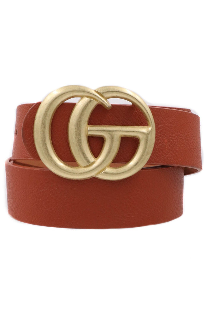 GG matte wide printed black belt, 3 colors