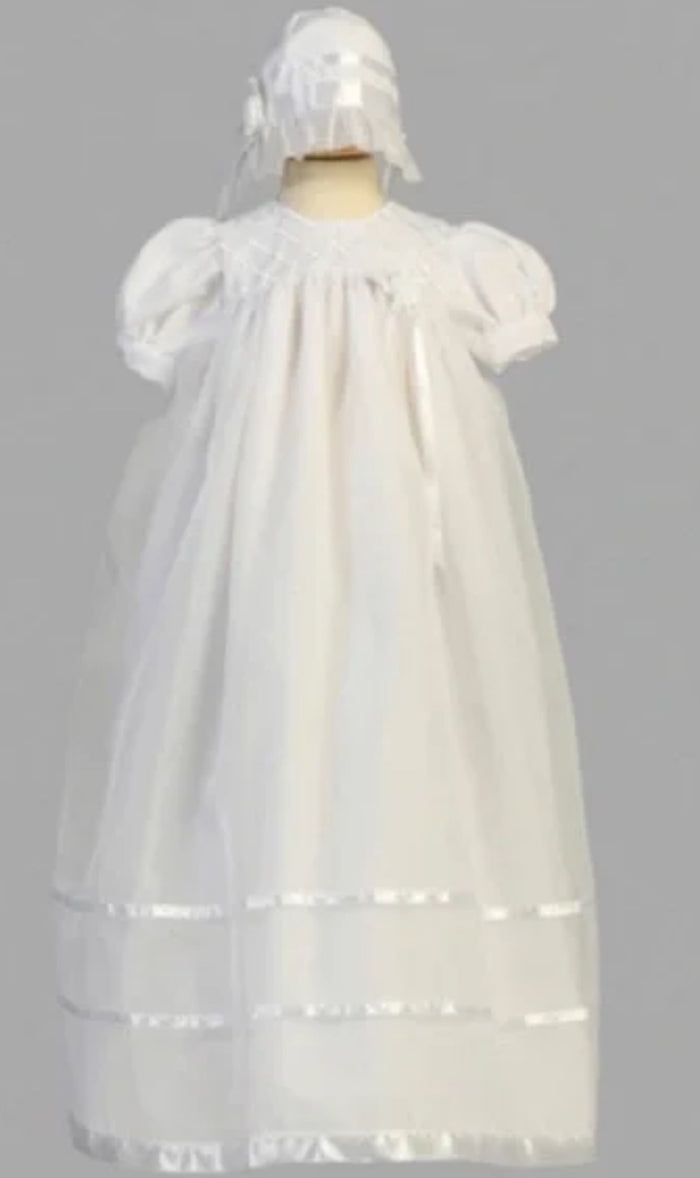 Swea Pea & Lilli Heirloom Collection Baptism dress and hat. Size S