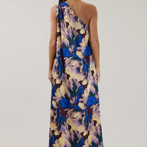 Glena Pleated Maxi Dress Irelia Floral