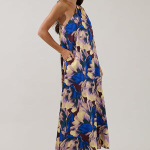 Glena Pleated Maxi Dress Irelia Floral